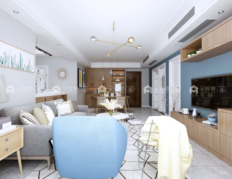 置身北欧星空之下 139平米北欧风-餐厅效果图及设计说明