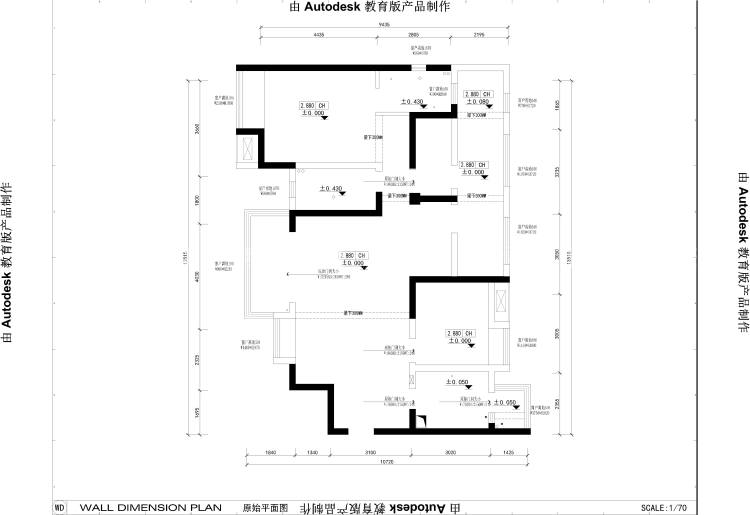 现代简约设计将131²的空间最大化-业主需求&原始结构图