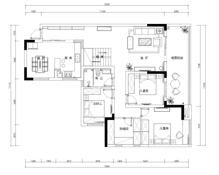 自然而惬意，是享受时光的最好方式-平面设计图及设计说明