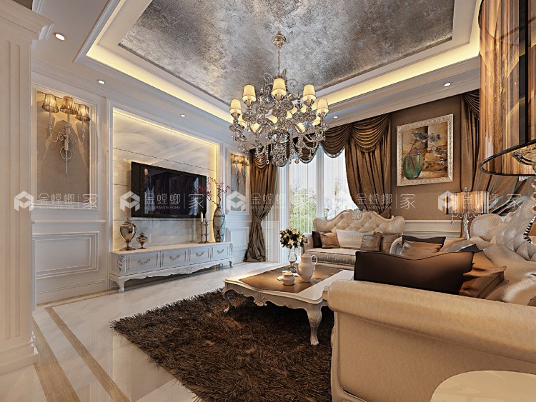 暖系简欧，给你的家温暖的感觉！-空间效果图