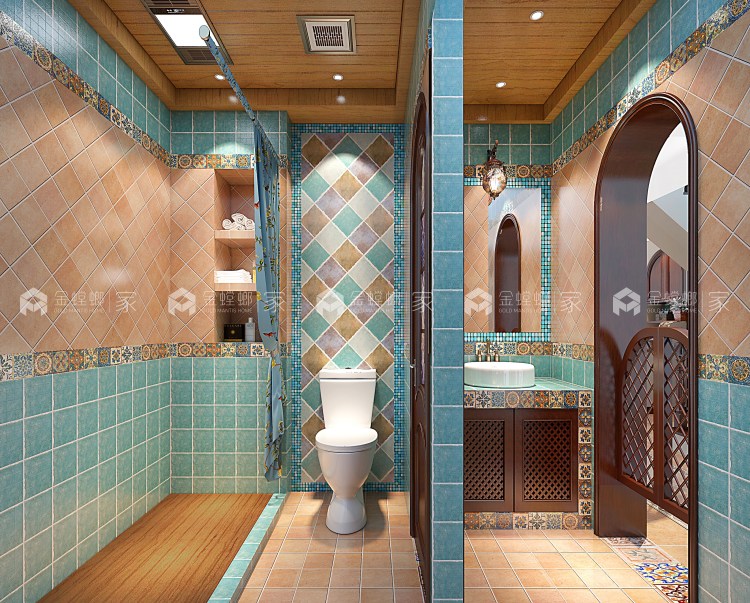 清新自然，淡雅生活，240平田园风格-空间效果图