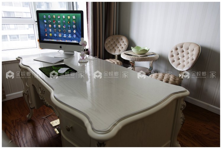 小平层也能做出华美的宫廷风-空间效果图