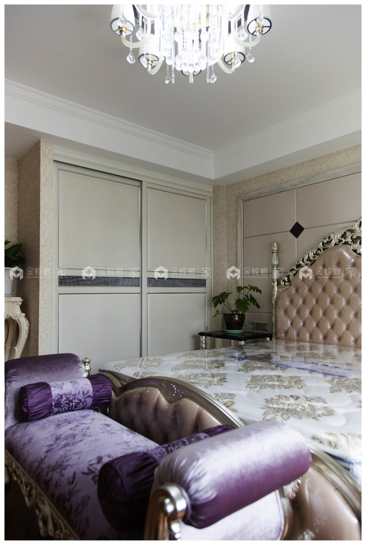 小平层也能做出华美的宫廷风-空间效果图