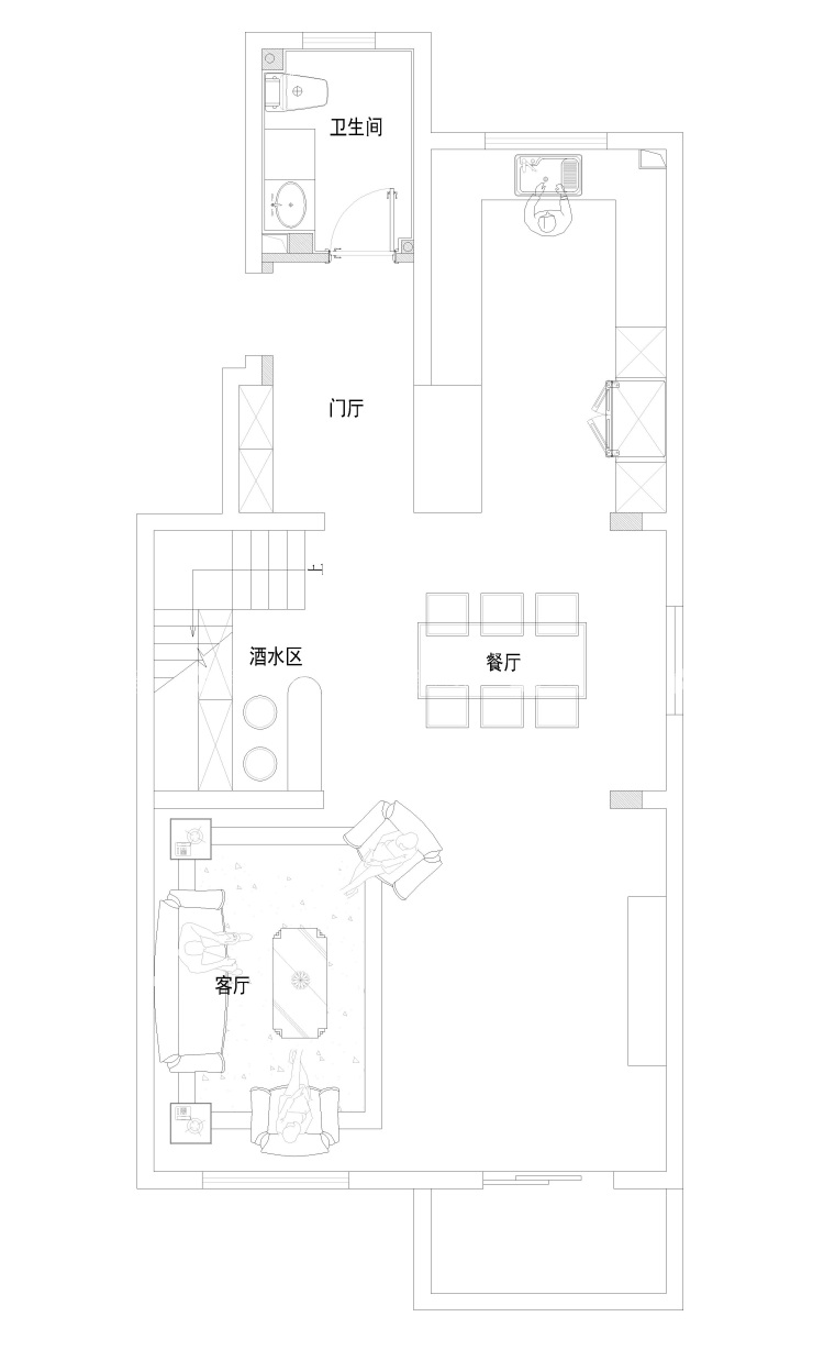 开门的一瞬间就能让你卸掉一切伪装-平面布置图