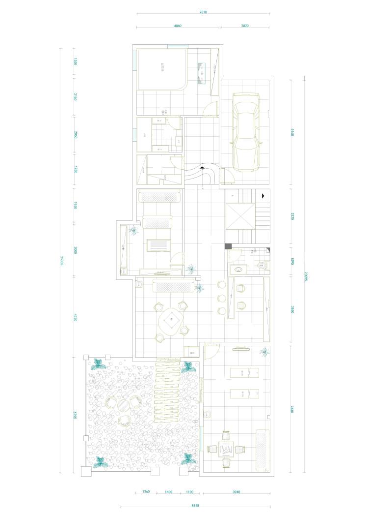 复古浪漫的480平美式别墅住宅，享受高品质生活-平面布置图