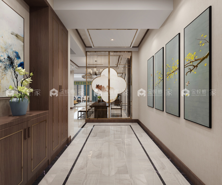 343平传统风韵与现代审美新中式风-其他空间