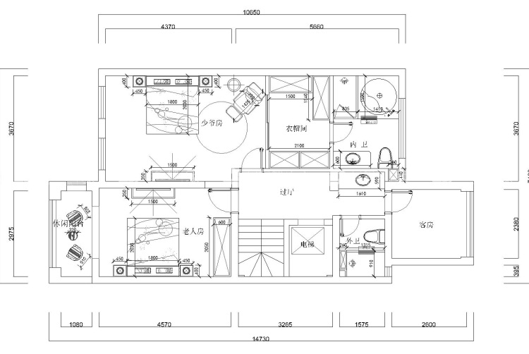 343平传统风韵与现代审美新中式风-平面设计图及设计说明