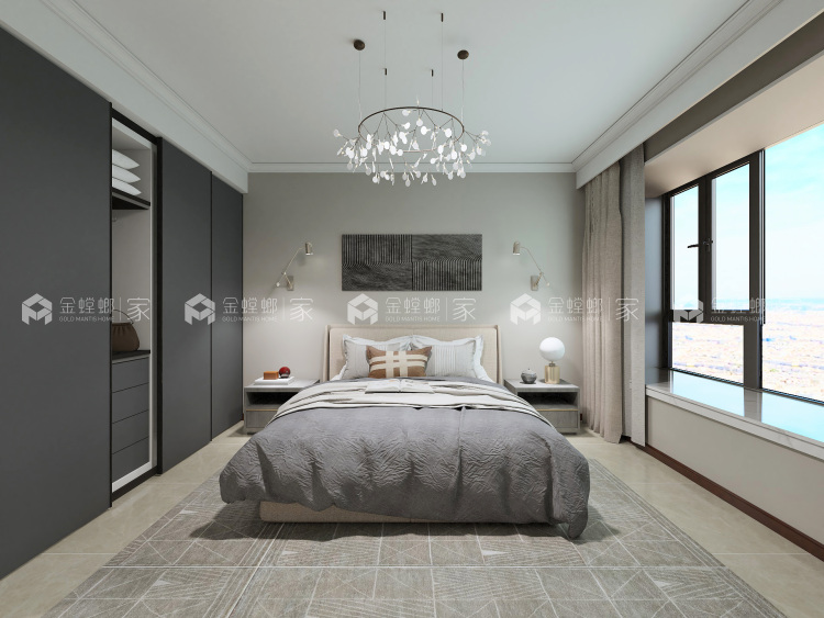 让你怦然心动的134平现代家居生活-空间效果图