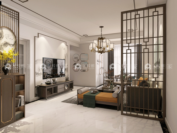 新中式新古典-空间效果图