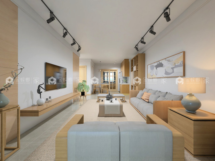 日式简约住宅，设计回归生活本质-空间效果图