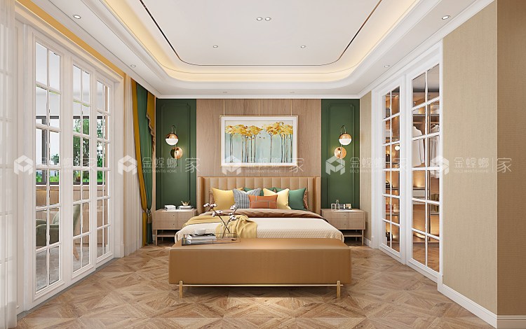 低调且华丽的港式轻奢风，大宅就该这样设计-空间效果图