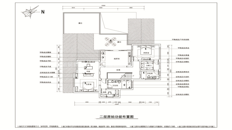 400平中式风，古朴精致的画面感！-平面设计图及设计说明