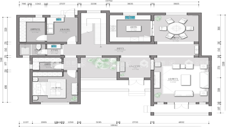 睡在这么美的新中式卧室里，高调优雅~-平面设计图及设计说明