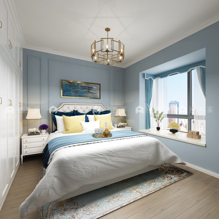 秋雨台115㎡北欧-空间效果图