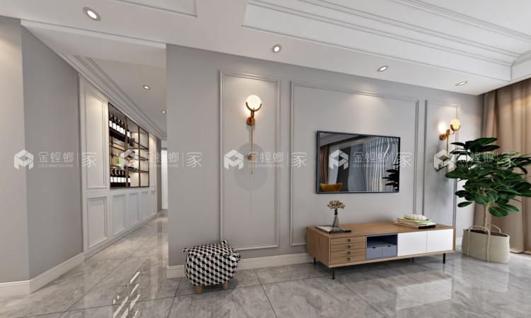 133㎡现代实力演绎生活-餐厅效果图及设计说明