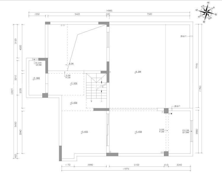 别墅新作|半山午后310㎡大平层-业主需求&原始结构图