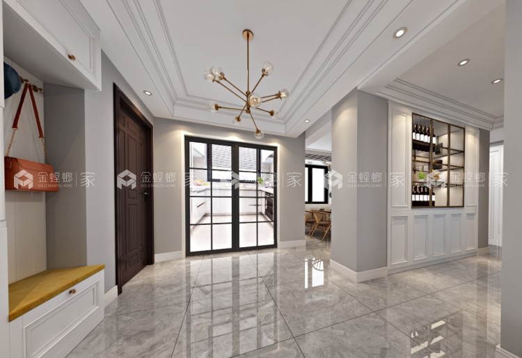 133㎡现代实力演绎生活-餐厅效果图及设计说明