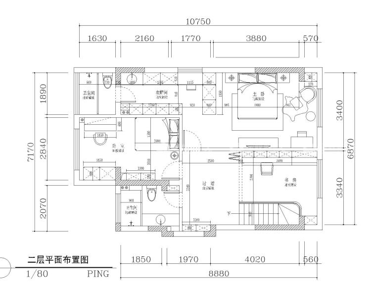 151平复式，打造安静有质感的轻奢-平面布置图