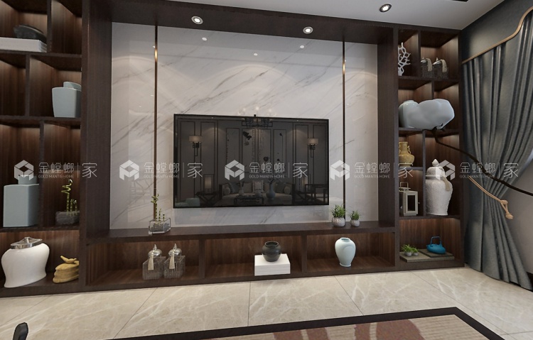 除却浮华，洗净尘埃，新中式带给你清澈的家-'全景图封面图'