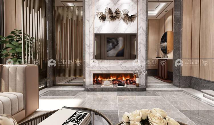 淡雅柔和的港式风桃园别墅-'全景图封面图'