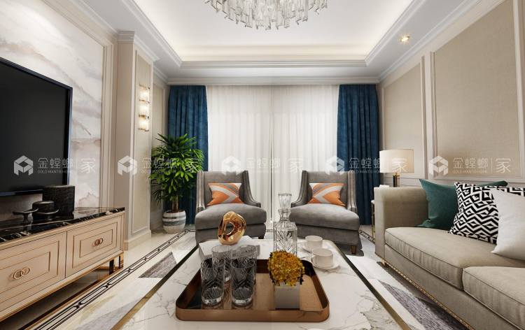 典雅精致的美式轻奢风底复-'全景图封面图'