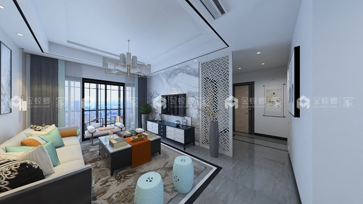 新中式-大白墙也能充满生机-'全景图封面图'