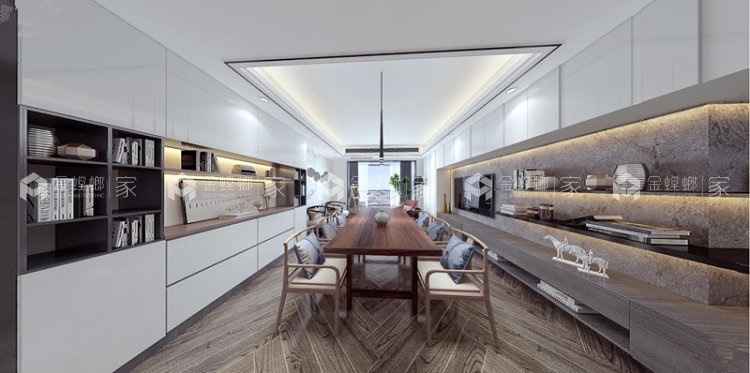 120平现代风格   塑造有品质的简约  有节制的丰盛-空间效果图