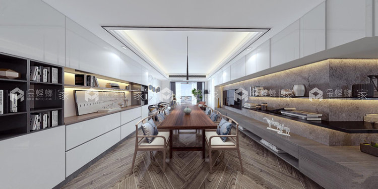 120平现代风格   塑造有品质的简约  有节制的丰盛-空间效果图