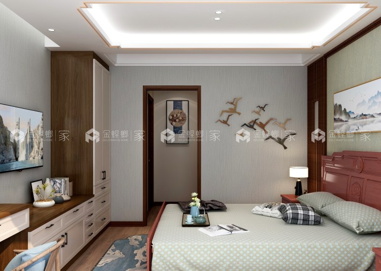 145 中式书香-空间效果图