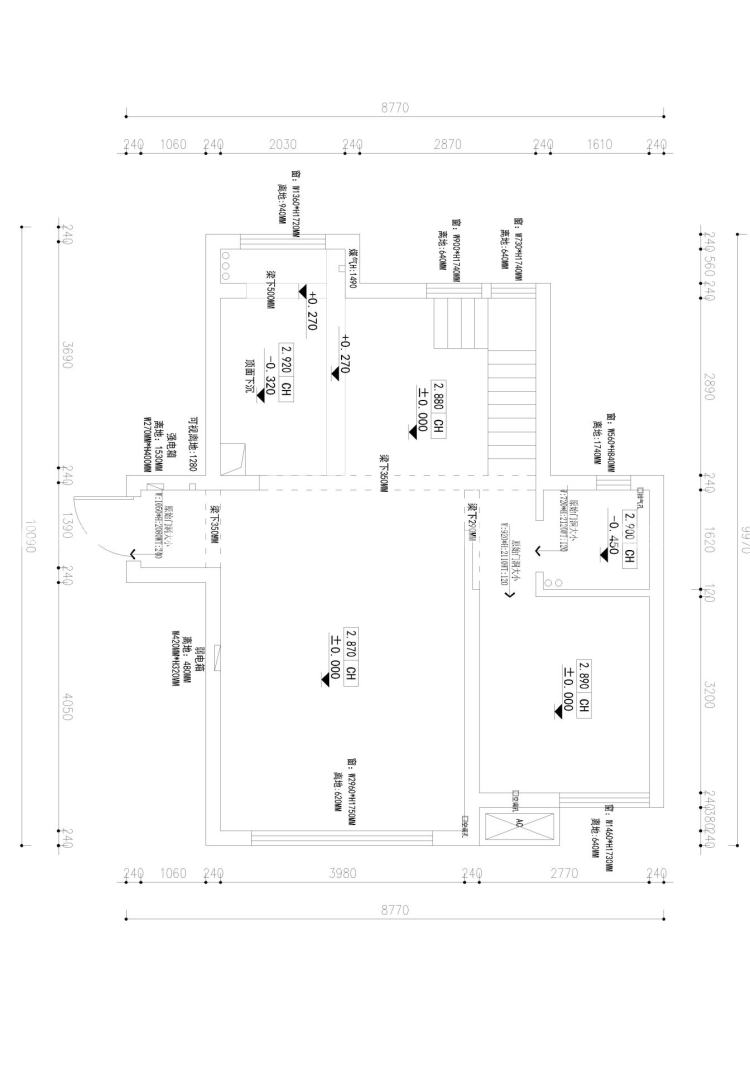四川省乐山市市中区天空墅-业主需求&原始结构图