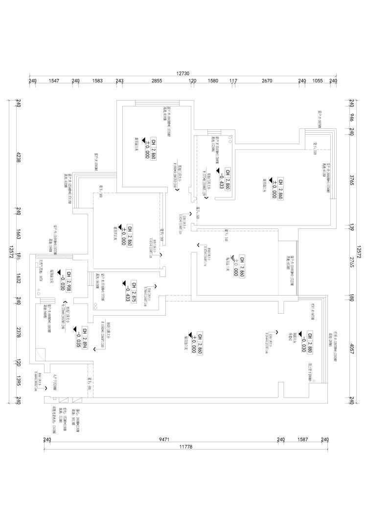 四川省乐山市市中区时代清江二期-业主需求&原始结构图