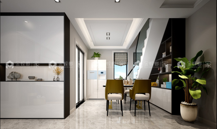 四川省乐山市市中区天空墅-餐厅效果图及设计说明