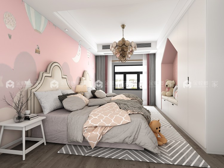 现代轻奢 167复式-空间效果图