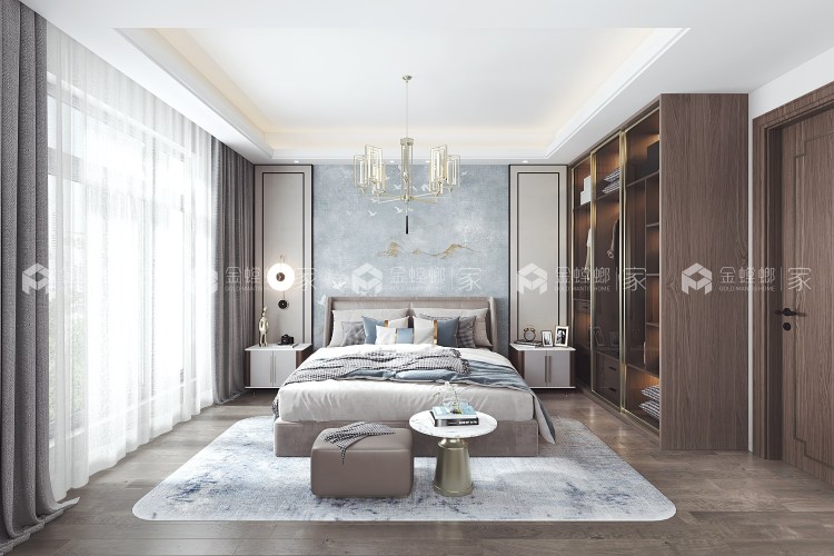 现代轻奢 167复式-空间效果图