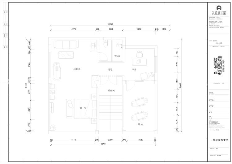 300平香巴拉庄园中式风格-平面布置图