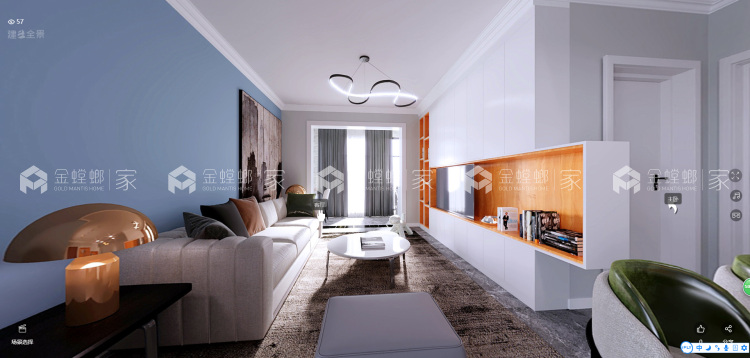 89平建业壹号城邦现代风格-'全景图封面图'