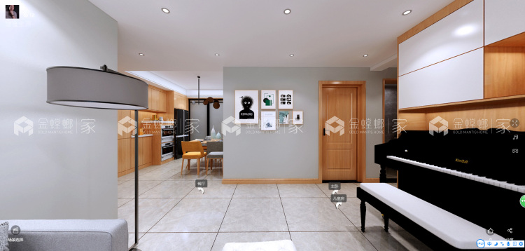 140平建业壹号城邦现代风格-'全景图封面图'