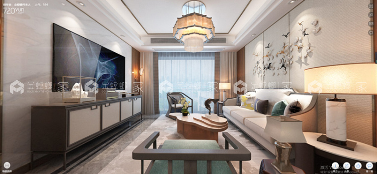 138平九龙仓碧玺新中式风格-充满生活雅趣的闲居-'全景图封面图'