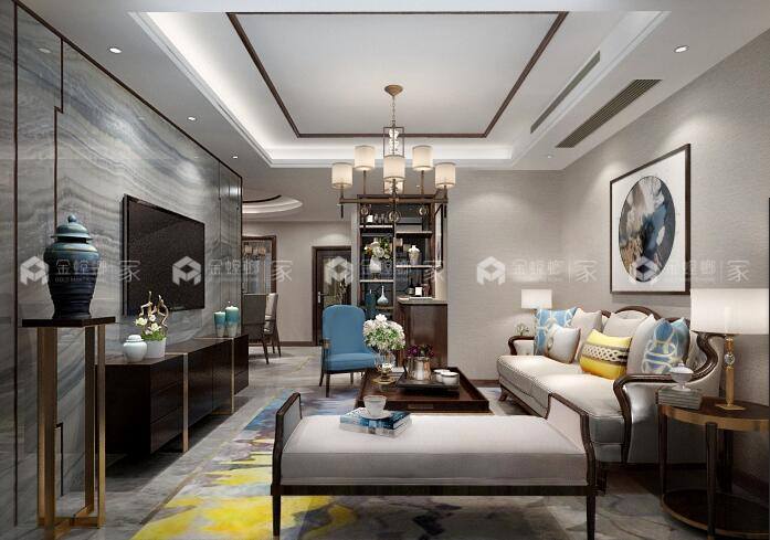 124平长江国际新中式风格-宁心静气，大道至简-'全景图封面图'