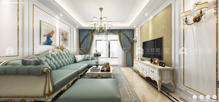 130平融创壹号府欧式风格-'全景图封面图'