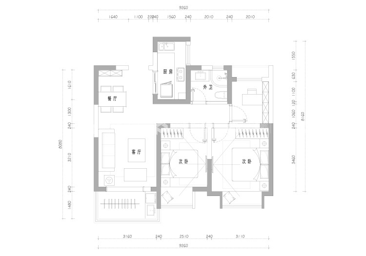 8989平建发九里湾中式风格-平面布置图