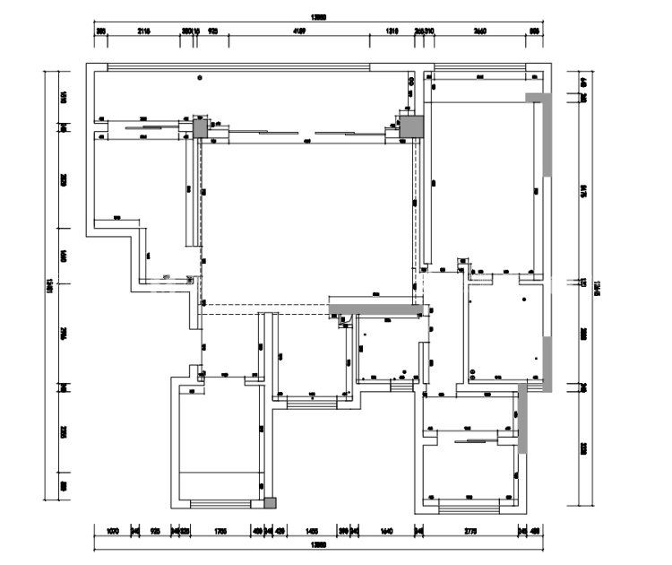 145平建发泱誉现代风格-每一处设计都很贴心-业主需求&原始结构图