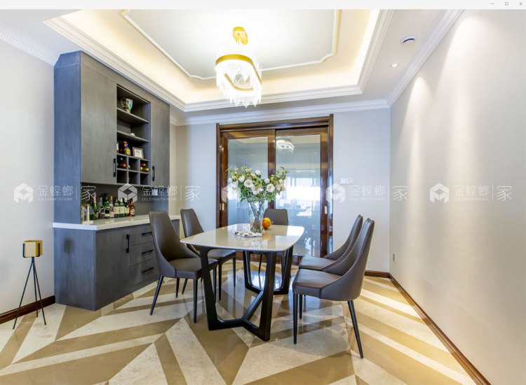 150平万科翡翠国际现代风格-精致空间，平衡生活之美-空间效果图