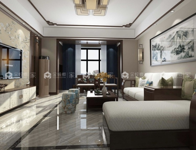 160平长泰国际新中式风格-婚房-'全景图封面图'