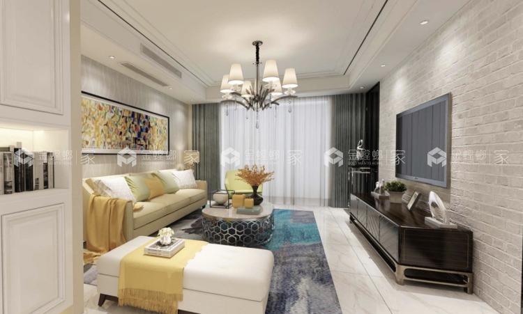 170平保利达江湾城简欧风格-婚房-'全景图封面图'