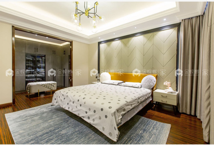 150平万科翡翠国际现代风格-精致空间，平衡生活之美-空间效果图