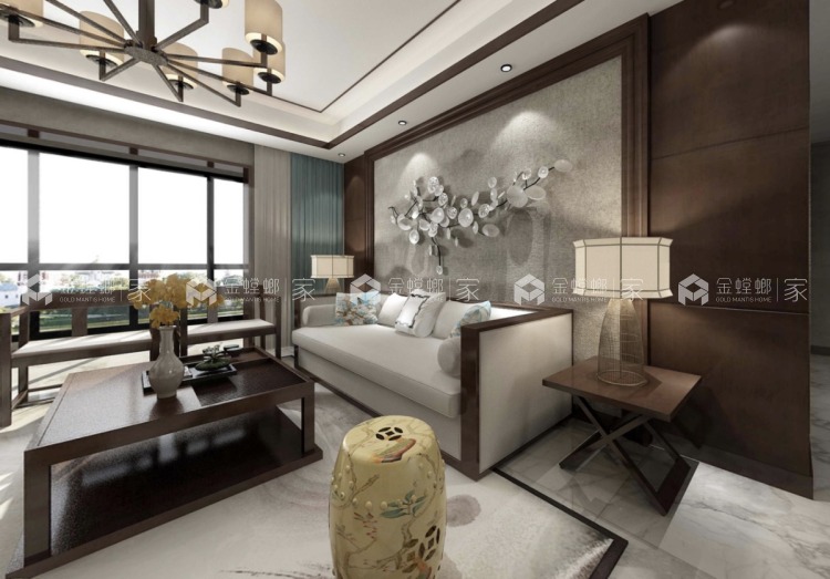 85平长泰国际新中式风格婚房-'全景图封面图'