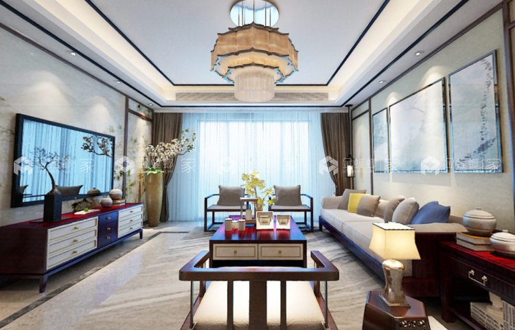 180平满堂院现代风格-姿意的港式生活-'全景图封面图'