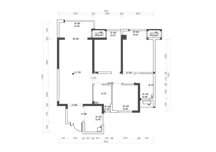 85平美的公园天新中式风格-业主需求