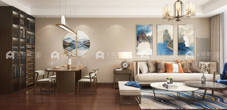 85平美的公园天新中式风格-'全景图封面图'